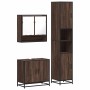 Set de muebles baño 3 pzas madera contrachapada roble marrón de , Muebles de baño - Ref: Foro24-3301099, Precio: 255,66 €, De...