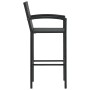 Muebles de bar jardín 5 pzas ratán PE reposabrazos negro de vidaXL, Conjuntos de jardín - Ref: Foro24-3064811, Precio: 392,38...