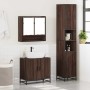 Set de muebles baño 3 pzas madera contrachapada roble marrón de , Muebles de baño - Ref: Foro24-3301099, Precio: 255,66 €, De...