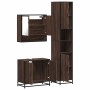 Set de muebles baño 3 pzas madera contrachapada roble marrón de , Muebles de baño - Ref: Foro24-3301099, Precio: 255,66 €, De...