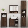 Set de muebles baño 4 pzas madera contrachapada roble marrón de , Muebles de baño - Ref: Foro24-3301239, Precio: 350,37 €, De...