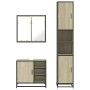 Set de muebles de baño 3 pzas madera contrachapada roble Sonoma de , Muebles de baño - Ref: Foro24-3301086, Precio: 294,31 €,...