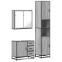 Set de muebles de baño 3 pzas madera contrachapada gris sonoma de , Muebles de baño - Ref: Foro24-3301078, Precio: 324,17 €, ...