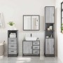 Set de muebles de baño 3 pzas madera contrachapada gris sonoma de , Muebles de baño - Ref: Foro24-3301078, Precio: 324,17 €, ...