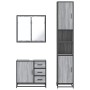 Set de muebles de baño 3 pzas madera contrachapada gris sonoma de , Muebles de baño - Ref: Foro24-3301078, Precio: 324,17 €, ...