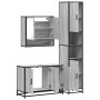 Set de muebles de baño 3 pzas madera contrachapada gris sonoma de , Muebles de baño - Ref: Foro24-3301103, Precio: 308,08 €, ...