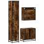 Set de muebles baño 3 pzas madera contrachapada roble ahumado de , Muebles de baño - Ref: Foro24-3301117, Precio: 290,22 €, D...