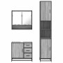 Set de muebles de baño 3 pzas madera contrachapada gris sonoma de , Muebles de baño - Ref: Foro24-3301108, Precio: 320,23 €, ...