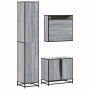 Set de muebles de baño 3 pzas madera contrachapada gris sonoma de , Muebles de baño - Ref: Foro24-3301108, Precio: 320,23 €, ...
