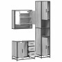 Set de muebles de baño 3 pzas madera contrachapada gris sonoma de , Muebles de baño - Ref: Foro24-3301108, Precio: 320,23 €, ...