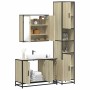 Set de muebles de baño 3 pzas madera contrachapada roble Sonoma de , Muebles de baño - Ref: Foro24-3301071, Precio: 302,58 €,...