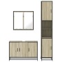 Set de muebles de baño 3 pzas madera contrachapada roble Sonoma de , Muebles de baño - Ref: Foro24-3301071, Precio: 302,58 €,...