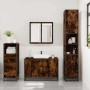 Set de muebles baño 3 pzas madera contrachapada roble ahumado de , Muebles de baño - Ref: Foro24-3301012, Precio: 245,48 €, D...