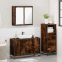 Set de muebles baño 3 pzas madera contrachapada roble ahumado de , Muebles de baño - Ref: Foro24-3301012, Precio: 245,48 €, D...