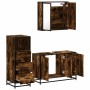 Set de muebles baño 3 pzas madera contrachapada roble ahumado de , Muebles de baño - Ref: Foro24-3301012, Precio: 245,48 €, D...