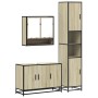 Set de muebles de baño 3 pzas madera contrachapada roble Sonoma de , Muebles de baño - Ref: Foro24-3301101, Precio: 298,72 €,...