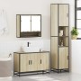 Set de muebles de baño 3 pzas madera contrachapada roble Sonoma de , Muebles de baño - Ref: Foro24-3301101, Precio: 298,72 €,...