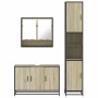 Set de muebles de baño 3 pzas madera contrachapada roble Sonoma de , Muebles de baño - Ref: Foro24-3301101, Precio: 298,72 €,...