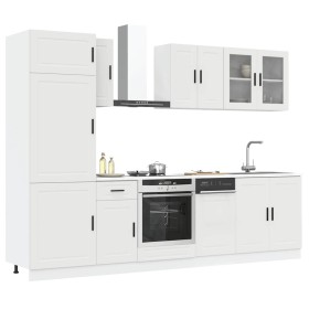 Mueble de cocina Kalmar blanco 8 piezas madera contrachapada de , Armarios de cocina - Ref: Foro24-3314811, Precio: 701,35 €,...