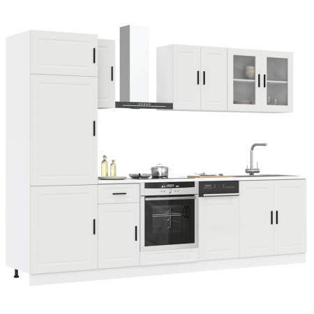 Mueble de cocina Kalmar blanco 8 piezas madera contrachapada de , Armarios de cocina - Ref: Foro24-3314811, Precio: 701,35 €,...