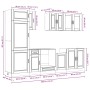 Mueble de cocina Kalmar blanco 8 piezas madera contrachapada de , Armarios de cocina - Ref: Foro24-3314811, Precio: 701,35 €,...