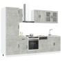 Mueble cocina Kalmar gris hormigón 8 pzas madera contrachapada de , Armarios de cocina - Ref: Foro24-3314795, Precio: 600,06 ...