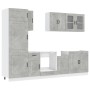 Mueble cocina Kalmar gris hormigón 8 pzas madera contrachapada de , Armarios de cocina - Ref: Foro24-3314795, Precio: 600,06 ...