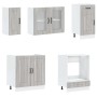 Mueble cocina Kalmar sonoma gris 8 pzas madera contrachapada de , Armarios de cocina - Ref: Foro24-3314797, Precio: 653,76 €,...