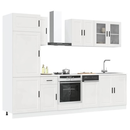 Mueble cocina Kalmar blanco de alto brillo 8 pzas de , Armarios de cocina - Ref: Foro24-3314813, Precio: 696,05 €, Descuento: %