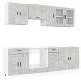 Mueble cocina Kalmar gris hormigón 8 pzas madera contrachapada de , Armarios de cocina - Ref: Foro24-3314845, Precio: 532,68 ...