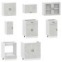 Mueble cocina Kalmar gris hormigón 8 pzas madera contrachapada de , Armarios de cocina - Ref: Foro24-3314845, Precio: 532,68 ...