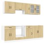 Mueble cocina Kalmar roble sonoma 8 pzas madera contrachapada de , Armarios de cocina - Ref: Foro24-3314824, Precio: 525,10 €...