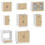 Mueble cocina Kalmar roble sonoma 8 pzas madera contrachapada de , Armarios de cocina - Ref: Foro24-3314824, Precio: 525,10 €...