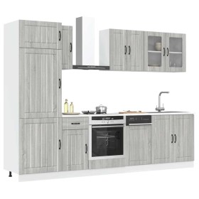 Mueble cocina Kalmar sonoma gris 8 pzas madera contrachapada de , Armarios de cocina - Ref: Foro24-3314807, Precio: 622,34 €,...