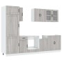 Mueble cocina Kalmar sonoma gris 8 pzas madera contrachapada de , Armarios de cocina - Ref: Foro24-3314807, Precio: 622,34 €,...