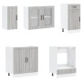 Mueble cocina Kalmar sonoma gris 8 pzas madera contrachapada de , Armarios de cocina - Ref: Foro24-3314807, Precio: 622,34 €,...