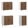 Mueble cocina Kalmar roble marrón 7 pzas madera contrachapada de , Armarios de cocina - Ref: Foro24-3314788, Precio: 566,98 €...