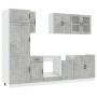 Mueble cocina Kalmar gris hormigón 8 pzas madera contrachapada de , Armarios de cocina - Ref: Foro24-3314805, Precio: 600,87 ...