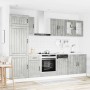 Mueble cocina Kalmar gris hormigón 8 pzas madera contrachapada de , Armarios de cocina - Ref: Foro24-3314805, Precio: 600,87 ...