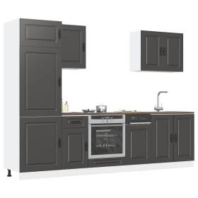 Mueble de cocina Kalmar negra 7 piezas madera contrachapada de , Armarios de cocina - Ref: Foro24-3314762, Precio: 578,49 €, ...