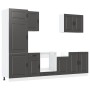 Mueble de cocina Kalmar negra 7 piezas madera contrachapada de , Armarios de cocina - Ref: Foro24-3314762, Precio: 578,49 €, ...
