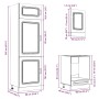 Mueble de cocina Kalmar negra 7 piezas madera contrachapada de , Armarios de cocina - Ref: Foro24-3314762, Precio: 578,49 €, ...