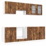Mueble cocina Kalmar roble ahumado 8 pzas madera contrachapada de , Armarios de cocina - Ref: Foro24-3314826, Precio: 540,88 ...