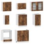 Mueble cocina Kalmar roble ahumado 8 pzas madera contrachapada de , Armarios de cocina - Ref: Foro24-3314826, Precio: 540,88 ...