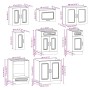 Mueble cocina Kalmar roble ahumado 8 pzas madera contrachapada de , Armarios de cocina - Ref: Foro24-3314826, Precio: 540,88 ...