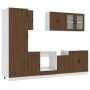 Mueble cocina Kalmar roble marrón 8 pzas madera contrachapada de , Armarios de cocina - Ref: Foro24-3314818, Precio: 611,49 €...
