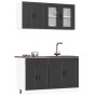 Mueble de cocina Kalmar negra 4 piezas madera contrachapada de , Armarios de cocina - Ref: Foro24-3314872, Precio: 322,88 €, ...