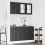 Mueble de cocina Kalmar negra 4 piezas madera contrachapada de , Armarios de cocina - Ref: Foro24-3314872, Precio: 322,88 €, ...