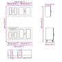 Mueble de cocina Kalmar blanco 4 piezas madera contrachapada de , Armarios de cocina - Ref: Foro24-3314851, Precio: 290,01 €,...