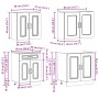 Mueble de cocina Kalmar blanco 4 piezas madera contrachapada de , Armarios de cocina - Ref: Foro24-3314851, Precio: 290,01 €,...